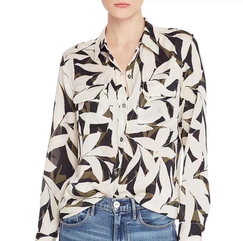Bloomingdale's Equipment Slim Signature Floral-Print Blouse
